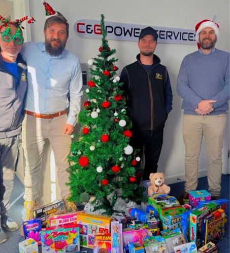 Supporting the Christmas gift appeal with C&G Power Services Ltd